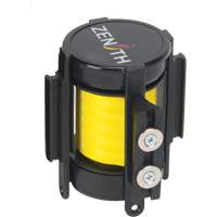 Cassette de ruban magn&eacute;tique pour barri&egrave;re de contr&ocirc;le des foules personnalis&eacute;e, 7', Ruban Jaune GTA Hardware Inc