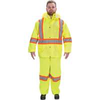 RZ1000 Rain Suit, Polyester, Small, High Visibility Lime-Yellow GTA Hardware Inc