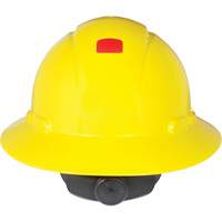 Casque de s&eacute;curit&eacute; &agrave; bordure compl&egrave;te avec capteur Uvicator, Suspension Rochet GTA Hardware Inc