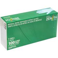 Gants jetables de calibre m&eacute;dical r&eacute;sistants &agrave; la perforation, T-petit, Nitrile, 4,5 mils, Sans poudre, Bleu, Classe 2 GTA Hardware Inc