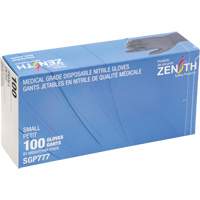 Puncture-Resistant Medical-Grade Disposable Gloves, Small, Nitrile, 5-mil, Powder-Free, Black, Class 2 GTA Hardware Inc