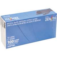 Gants jetables de calibre m&eacute;dical r&eacute;sistants &agrave; la perforation, 2T-Grand, Nitrile, 5 mils, Sans poudre, Noir, Classe 2 GTA Hardware Inc