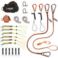Trousse de longes de fixation d'outils pour monteurs de charpentes m&eacute;talliques et poseurs d'acier 3186 Squids GTA Hardware Inc