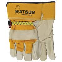 Gants pour cordeur American, Grand, Paume Cuir fleur de vache, Doubleure Coton GTA Hardware Inc