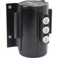 Wall Mount Barrier with Magnetic Tape, Steel, Screw Mount, 12', Black Tape GTA Hardware Inc