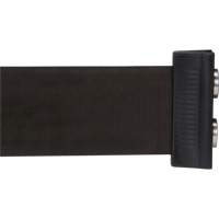 Wall Mount Barrier with Magnetic Tape, Steel, Screw Mount, 7', Black Tape GTA Hardware Inc
