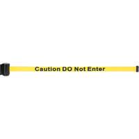 Wall Mount Barrier with Magnetic Tape, Steel, Screw Mount, 7', Yellow Tape GTA Hardware Inc