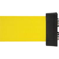 Wall Mount Barrier with Magnetic Tape, Steel, Screw Mount, 7', Yellow Tape GTA Hardware Inc