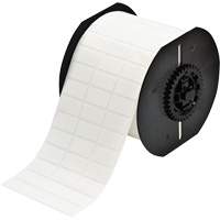B33 Series Repositionable Adhesive Labels, Vinyl, 1" L x 0.5" H, White GTA Hardware Inc