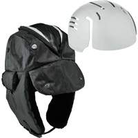 Chapeau de trappeur avec fermeture &agrave; glissi&egrave;re et casque antichoc &agrave; ins&eacute;rer N-Ferno, Doublure en Polyur&eacute;thane/Satin, Moyen/Petit, Noir GTA Hardware Inc