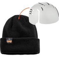 Tuque en tricot c&ocirc;tel&eacute; avec fermeture &agrave; glissi&egrave;re et casque antichoc &agrave; ins&eacute;rer N-Ferno, Taille unique, Noir GTA Hardware Inc