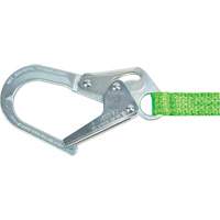 Miller&reg; HP Shock-Absorbing Lanyard, 4', Locking Rebar Hook Center, Locking Snap Hook Leg Ends, Polyester GTA Hardware Inc