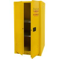 Flammable Storage Cabinet, 60 gal., 2 Door, 34" W x 65" H x 34" D GTA Hardware Inc