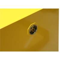 Flammable Storage Cabinet, 4 gal., 1 Door, 17" W x 22" H x 18" D GTA Hardware Inc
