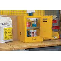 Flammable Storage Cabinet, 4 gal., 1 Door, 17" W x 22" H x 18" D GTA Hardware Inc