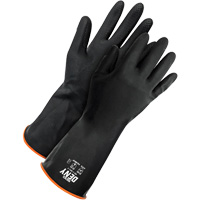 Gants r&eacute;sistants aux produits chimiques Deny, Taille 9, 12" lo, Latex de caoutchouc, Doublure en Ouat&eacute;e, Gant de calibre hiver GTA Hardware Inc