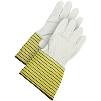 Gants d'ajusteur traditionnels, Grand, Paume en Cuir fleur de vache, Doublure en Molleton GTA Hardware Inc