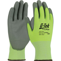 Gants r&eacute;sistants aux coupures G-Tek PolyKor, Taille Petit, Calibre 13, Rev&ecirc;tement Polyur&eacute;thane, Enveloppe en Poly&eacute;thyl&egrave;ne, ASTM ANSI niveau A5/EN 388 niveau E GTA Hardware Inc