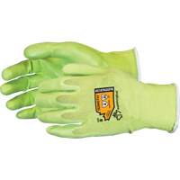 Gants &agrave; haute visibilit&eacute; en fibre de filament composite r&eacute;sistants aux coupures, Taille 5, Calibre 18, Rev&ecirc;tement Mousse de nitrile, Enveloppe en TenActiv, ANSI/ISEA 105 niveau 4 GTA Hardware Inc