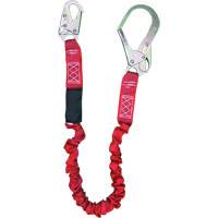 ShockSorb Internal Shock Lanyard, 6', Rebar Hook Center, Snap Hook Leg Ends, Polyester GTA Hardware Inc