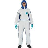 AlphaTec 1800 Comfort 3-Piece Coveralls, Large, Blue/White, Microporous/SMS GTA Hardware Inc