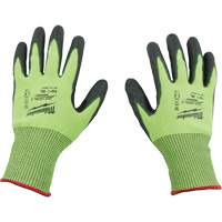 High Visibility Dipped Gloves, Size Medium, 15 Gauge, Polyurethane Coated, Polyethylene Shell, ASTM ANSI Level A5 GTA Hardware Inc