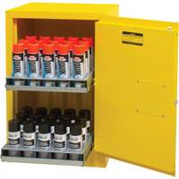 Flammable Aerosol Storage Cabinet, 12 gal., 1 Door, 23" W x 35" H x 18" D GTA Hardware Inc