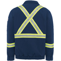 Blouson aviateur doubl&eacute; pour hommes avec garniture r&eacute;fl&eacute;chissante, Petit, Bleu marin, 29 cal/cm² GTA Hardware Inc
