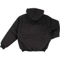 Blouson d'aviateur en toile lourde avec capuchon, Hommes, Petit, Noir GTA Hardware Inc