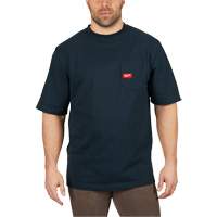 Heavy-Duty Pocket T-Shirt, Men's, Small, Blue GTA Hardware Inc