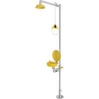 Douche durgence et douche oculaire combin&eacute;es, Socle GTA Hardware Inc