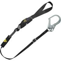 V-Series Utility Energy Absorbing Lanyard, 6', Rebar Hook Center, Snap Hook Leg Ends, Nylon GTA Hardware Inc
