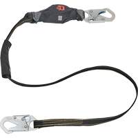 Anti-Corrosion Energy Absorbing Lanyard, 6', Rebar Hook Center, Snap Hook Leg Ends, Polyester GTA Hardware Inc