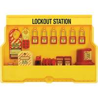 Station de cadenassage dappareils &eacute;lectriques de qualit&eacute; sup&eacute;rieure, Cadenas Thermoplastique, Capacit&eacute; de 16, Cadenas Compris GTA Hardware Inc