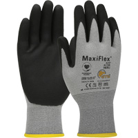 Gants compatibles avec les &eacute;crans tactiles ultral&eacute;gers ATG MaxiFlex Elite, Grand, R&ecirc;vetement Nitrile, Calibre 18, Enveloppe en Nylon GTA Hardware Inc
