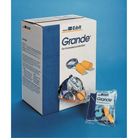 Bouchons d'oreilles classiques E-A-R, Vrac - Sac en poly, Grand, Avec cordon GTA Hardware Inc