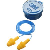 E-A-R Ultrafit Premolded Earplugs, Corded, Pair - Plastic Case, 25 dB NRR, One-Size GTA Hardware Inc