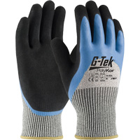 G-Tek&reg; PolyKor&reg; Insulated Cut-Resistant Glove, Size Small, 13 Gauge, Rubber Latex Coated, Engineered Yarn Shell, ANSI/ISEA 105 Level 3 GTA Hardware Inc