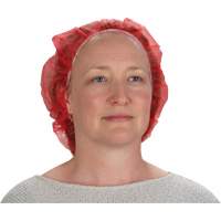 Bonnets bouffants, Polypropyl&egrave;ne, 21", Rouge GTA Hardware Inc