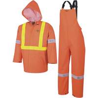 R85 Ensemble imperm&eacute;able de s&eacute;curit&eacute; 3 pi&egrave;ces ignifuge Element FR, Petit, Orange haute visibilit&eacute; GTA Hardware Inc