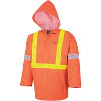 R85 Ensemble imperm&eacute;able de s&eacute;curit&eacute; 3 pi&egrave;ces ignifuge Element FR, Petit, Orange haute visibilit&eacute; GTA Hardware Inc