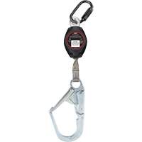 Cordage de s&eacute;curit&eacute; autor&eacute;tractable avec grand mousqueton Dynamic, 7', Polyester, Pivotant GTA Hardware Inc