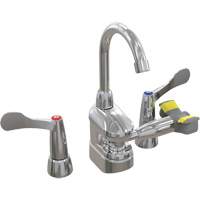 Swing-Activated Faucet/Eyewash with Wristblade Faucet Valves, Sink Mount Installation GTA Hardware Inc