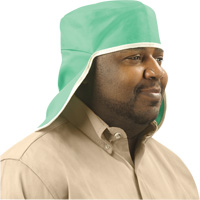 Chapeau avec couvre-nuque en coton ignifug&eacute; Weldlite, Taille unique, Vert GTA Hardware Inc