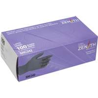 Gants jetables de calibre m&eacute;dical, Grand, Nitrile, 6 mils, Sans poudre, Noir, Classe 2 GTA Hardware Inc