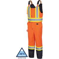 5040BB Salopettes matelass&eacute;es imperm&eacute;ables, Polyester, T-petit, Noir/Orange haute visibilit&eacute; GTA Hardware Inc