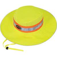 279 Ranger's Hat with Strap, High Visibility Lime-Yellow, Polyester GTA Hardware Inc