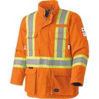 5533 Flame-Resistant Safety Parka, Small, High Visibility Orange, 58 cal/cm² GTA Hardware Inc