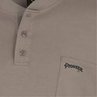 331 Chandail Henley en tricot interlock ignifuge, Petit, Beige GTA Hardware Inc