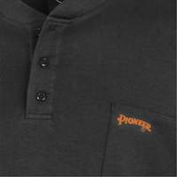 332 Chandail Henley en tricot interlock ignifuge, Petit, Noir GTA Hardware Inc